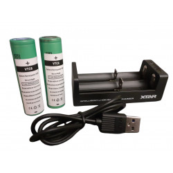 PACK CHARGEUR /  2 ACCUS 18650 SONY VTC 6